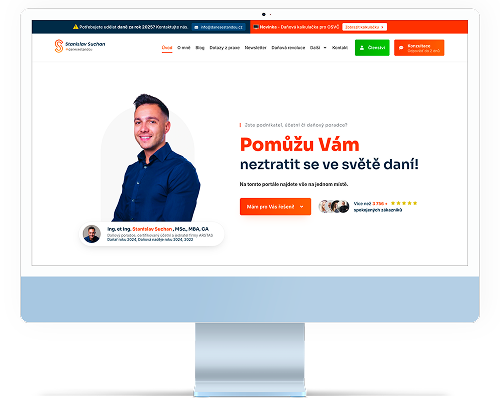 Náhled webu Daně se Standou