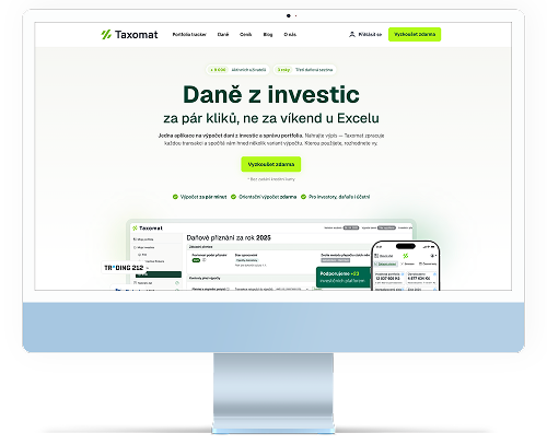 Náhled webu Taxomat